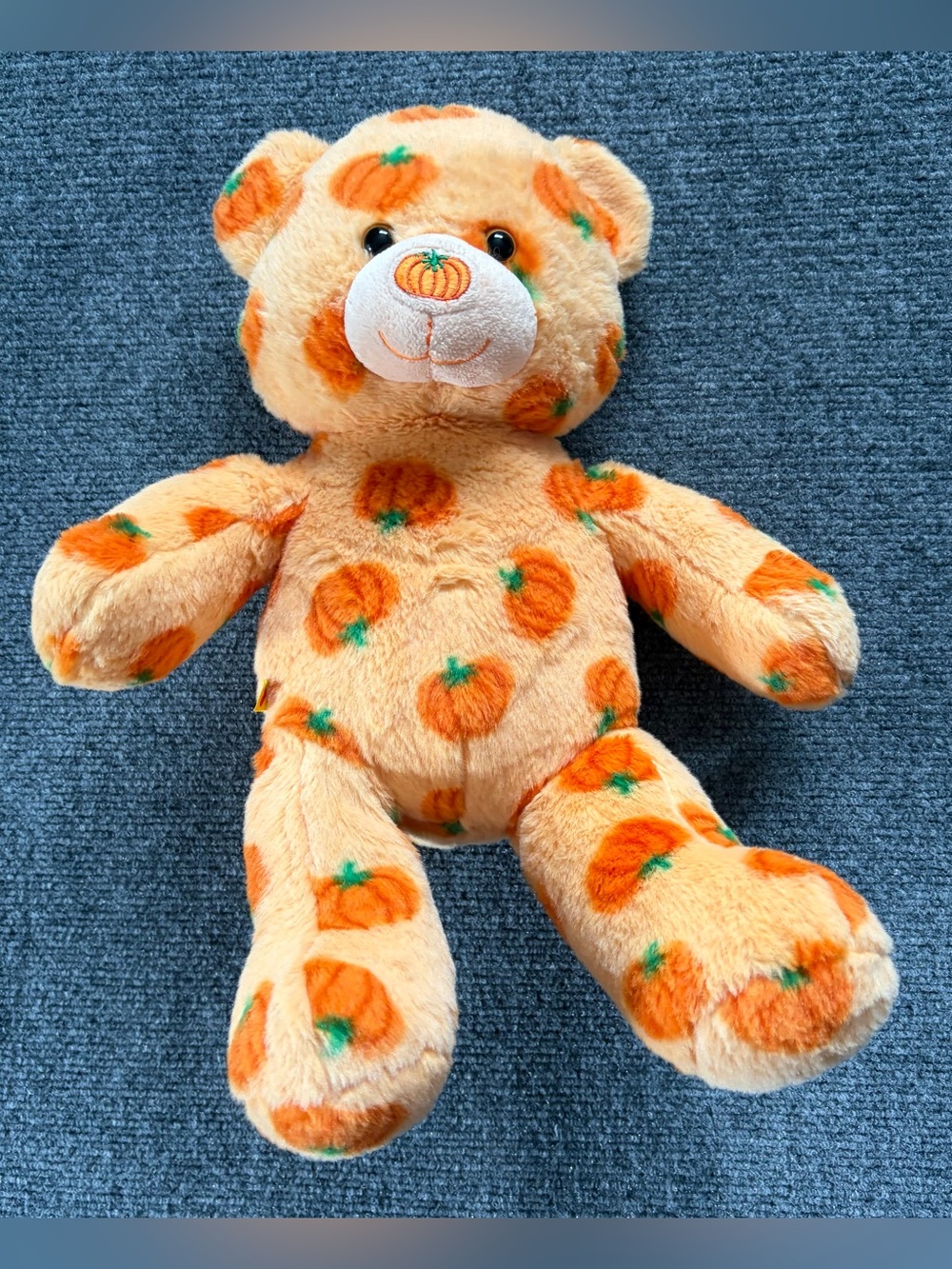 Build-A-Bear Pumpkin Teddy Bear Plush Stuffed Animal Fall Halloween 16”